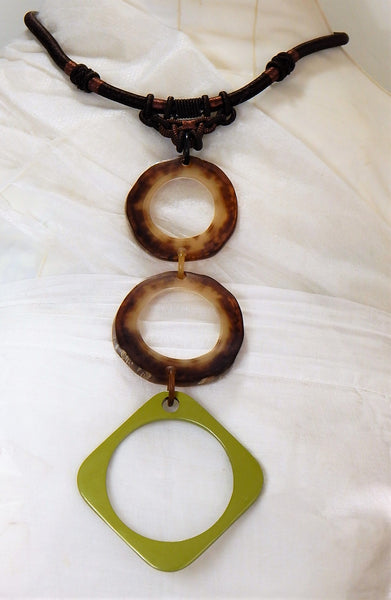 Buffalo Horn Lacquer Pendant