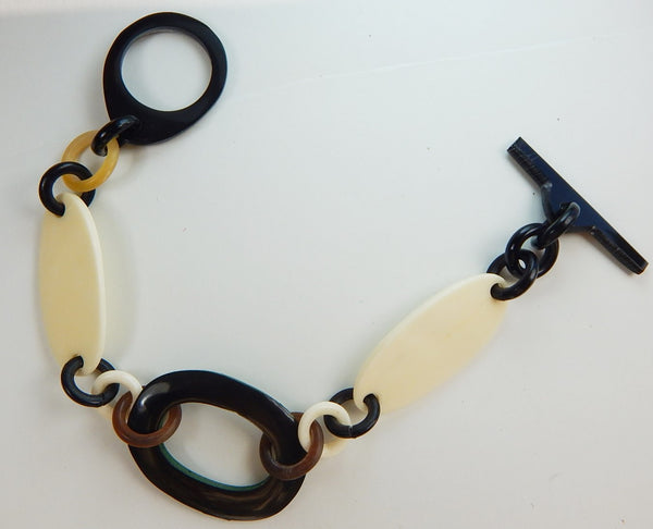 Buffalo Horn Bone Lacquer Bracelet Chain