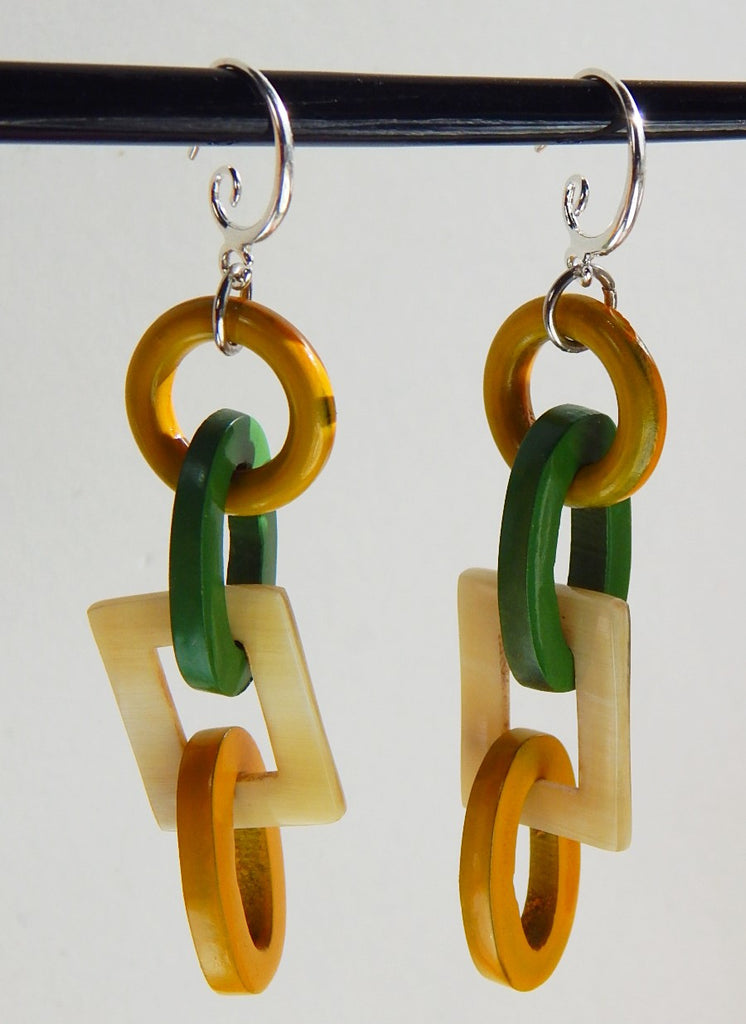 Buffalo Horn Lacquer Earring