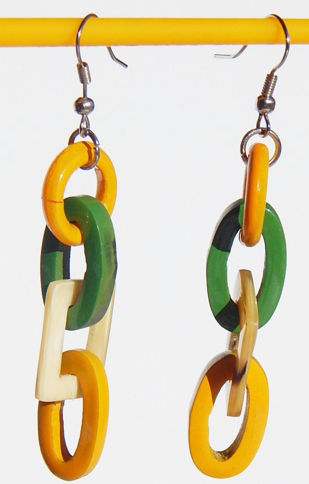 Buffalo Horn Lacquer Earring