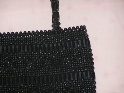 Black Beads Handmade Handbag