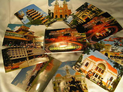 10 postcards of Saigon Vietnam