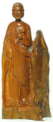 Christian Religious Wood Inspired Statue Figure Home Decor