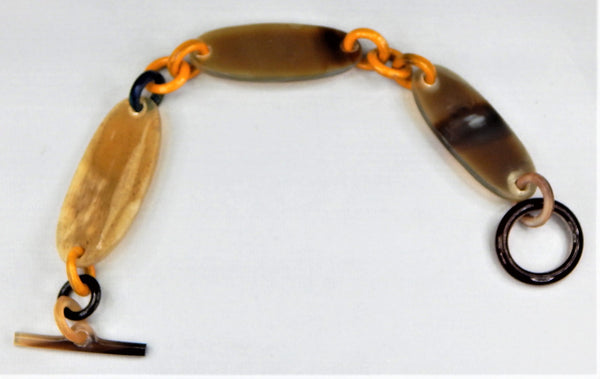 Buffalo Horn  Lacquer  Chain Bracelet