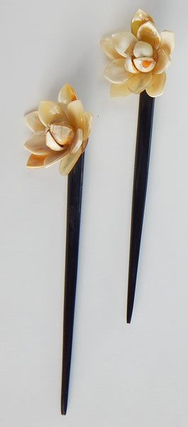 Set of 2 Buffalo Horn  Hair Sticks